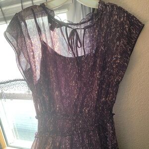 Elegant Purple Women's Dress